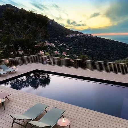 别墅 Santa-reparata-di-balagna Sleeps 12 With Pool Air Con And Wifi *